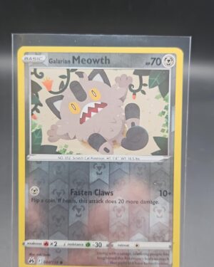 Galarian Meowth - 084/159 - Reverse Holo - Crown Zenith - NM- Pokemon