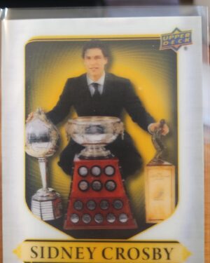 Sidney Crosby Retrospective #SC-4 2024-25 UD Tim Hortons NHL hockey insert card, ideal for Crosby fans and Tim Hortons collectors.