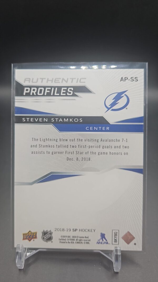2018-19 Upper Deck SP Authentic Profiles #AP-SS Steven Stamkos - Image 2