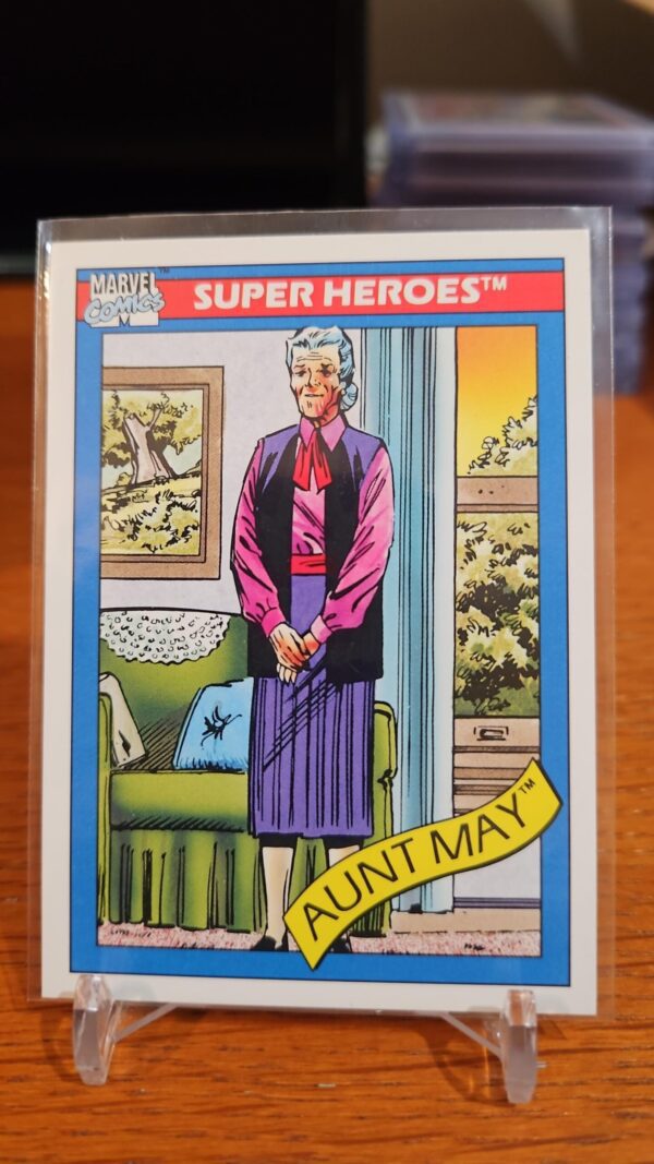 1990 Impel Marvel Universe Series 1 Card #28 Aunt May