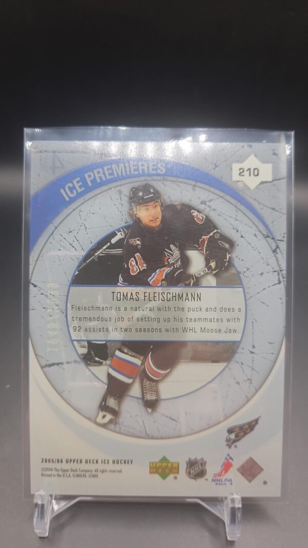 2005-06 UPPER DECK ICE PREMIERES #210 TOMAS FLEISCHMANN /2999 - Image 2