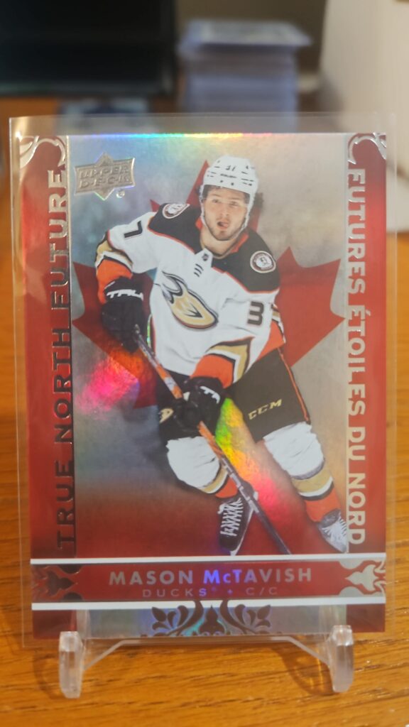 Mason McTavish Upper Deck Tim Hortons True North Future TN-13 Anaheim Ducks hockey card