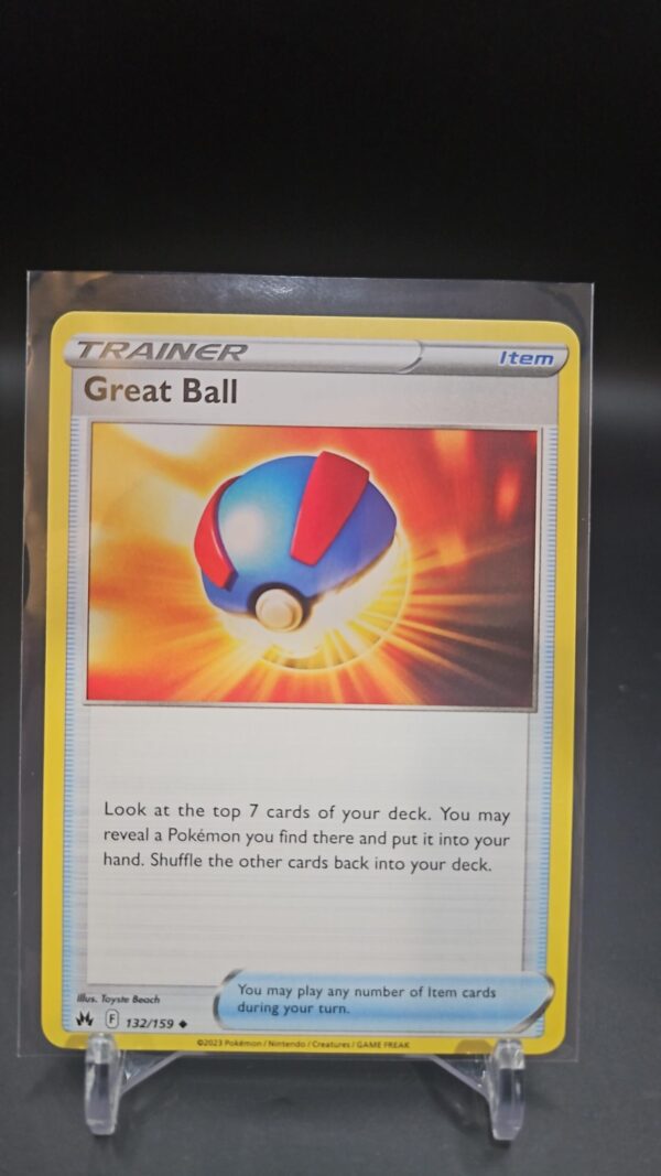 Great Ball 132/159 Uncommon Crown Zenith Pokemon TCG