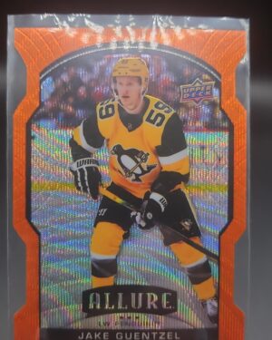 2020-21 Upper Deck Allure Orange Slice Die-Cut Jake Guentzel #3 Rookie Card