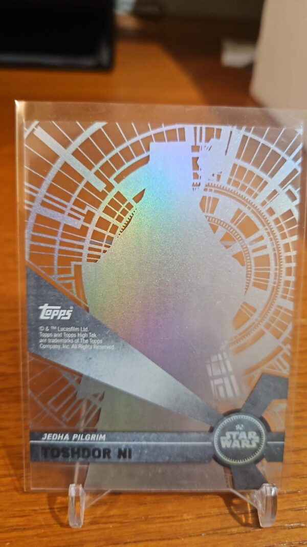 2017 Topps Star Wars High Tek Form 2 Pattern 1 Toshdor Ni #92 - Image 2