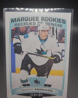 Mario Ferraro, O-Pee-Chee, 2019-20, Hockey, Rookie Card, #638, San Jose Sharks