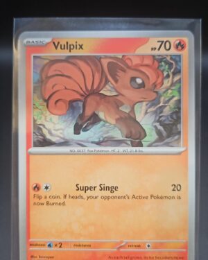 Vulpix 037/165 from Scarlet & Violet 151, English Pokémon card, common rarity, featuring bright artwork and collector appeal