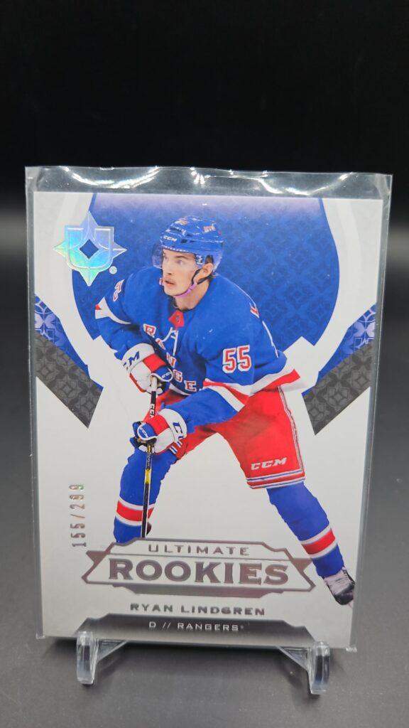 Ryan Lindgren 2019 Upper Deck Ultimate Collection Tier 1 rookie card