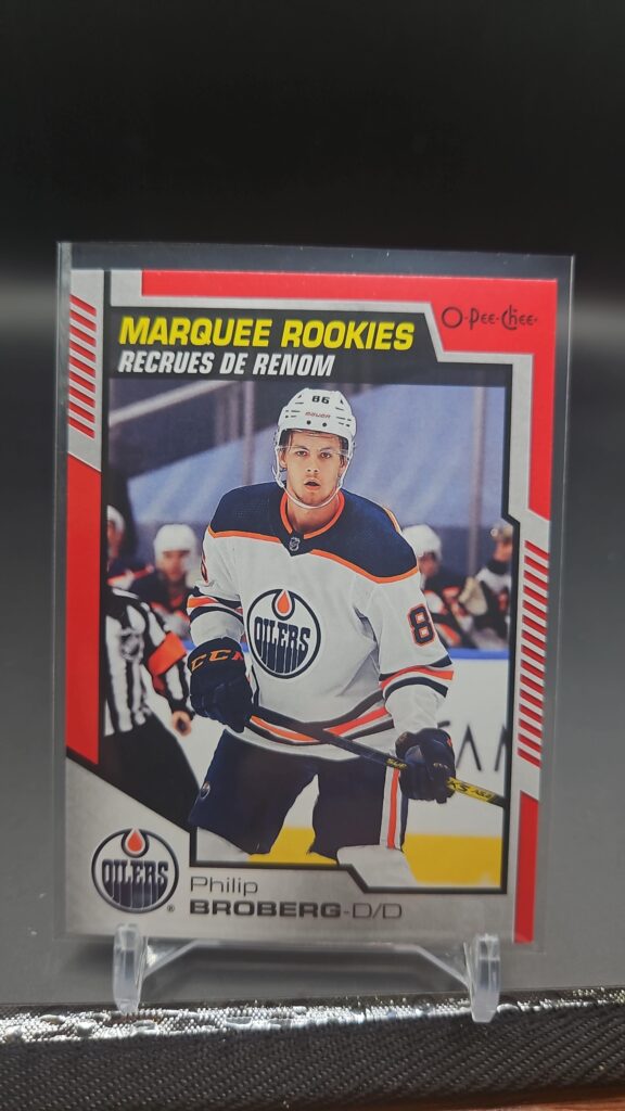 2020-21 O-Pee-Chee Marquee Rookie Red Parallel Philip Broberg #625 Card