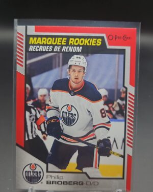 2020-21 O-Pee-Chee Marquee Rookie Red Parallel Philip Broberg #625 Card