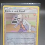 BLAINE'S LAST STAND 52/68 Rare Reverse Holo S&M Hidden Fates Pokemon Card
