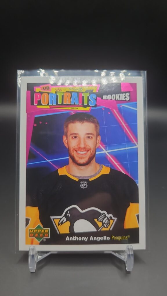 2020-21 Upper Deck Series 1 UD Portraits Rookie Anthony Angello #P-52 Card