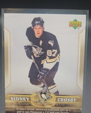 2005-06 Upper Deck UD Phenomenal Beginning Sidney Crosby #18, Penguins card, Crosby rookie season, Upper Deck insert