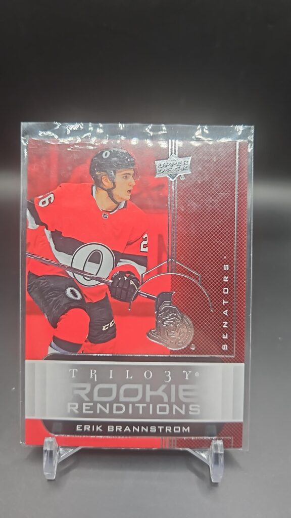 2019-20 Upper Deck Trilogy Renditions Erik Brannstrom Rookie #RR-5 Card