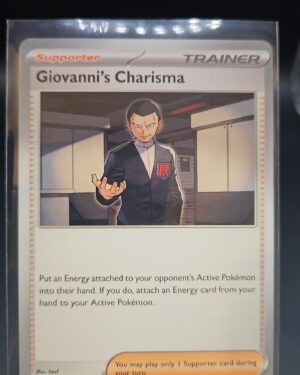 Giovanni's Charisma 161/165 Uncommon Pokemon 151 English