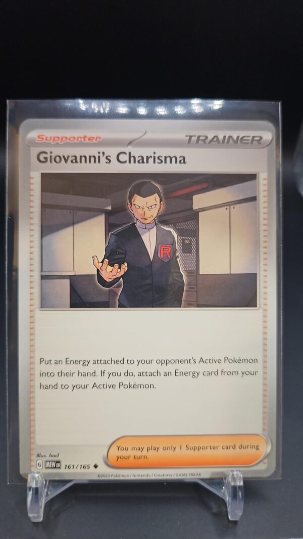 Giovanni's Charisma 161/165 Uncommon Pokemon 151 English