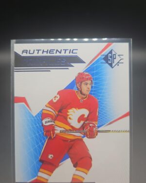 2018-19 SP Authentic Profiles Blue Parallel Johnny Gaudreau #AP-JG Card