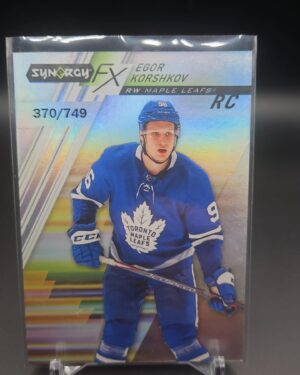 Egor Korshkov Upper Deck Synergy FX Rookies 2020-21 /749 Toronto Maple Leafs rookie card
