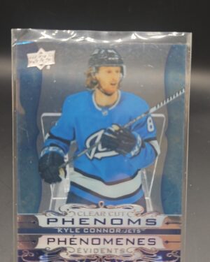 2020-21 Upper Deck Tim Hortons Clear Cut Phenoms Kyle Connor #CC-11, Jets rookie card, Clear Cut Phenoms RC, NHL rookie, Tim Hortons hockey