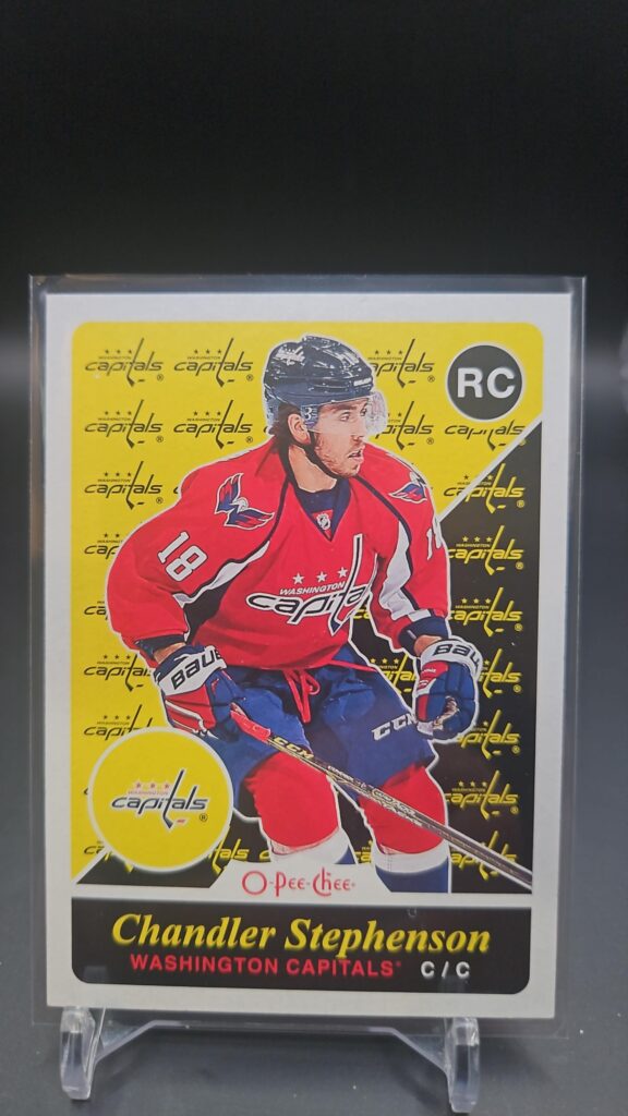 2015-16 O-Pee-Chee Retro Rookie Chandler Stephenson #U38, Capitals rookie card, OPC retro rookie, NHL rookie