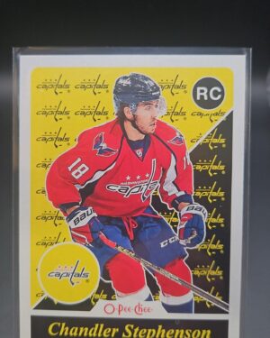 2015-16 O-Pee-Chee Retro Rookie Chandler Stephenson #U38, Capitals rookie card, OPC retro rookie, NHL rookie