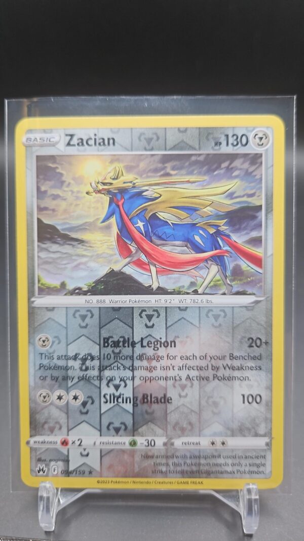 Zacian 094/159 Reverse Holo Crown Zenith Pokemon Card