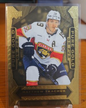 2024-25 Upper Deck Tim Hortons Pure Gold #PG-12 Matthew Tkachuk hockey card