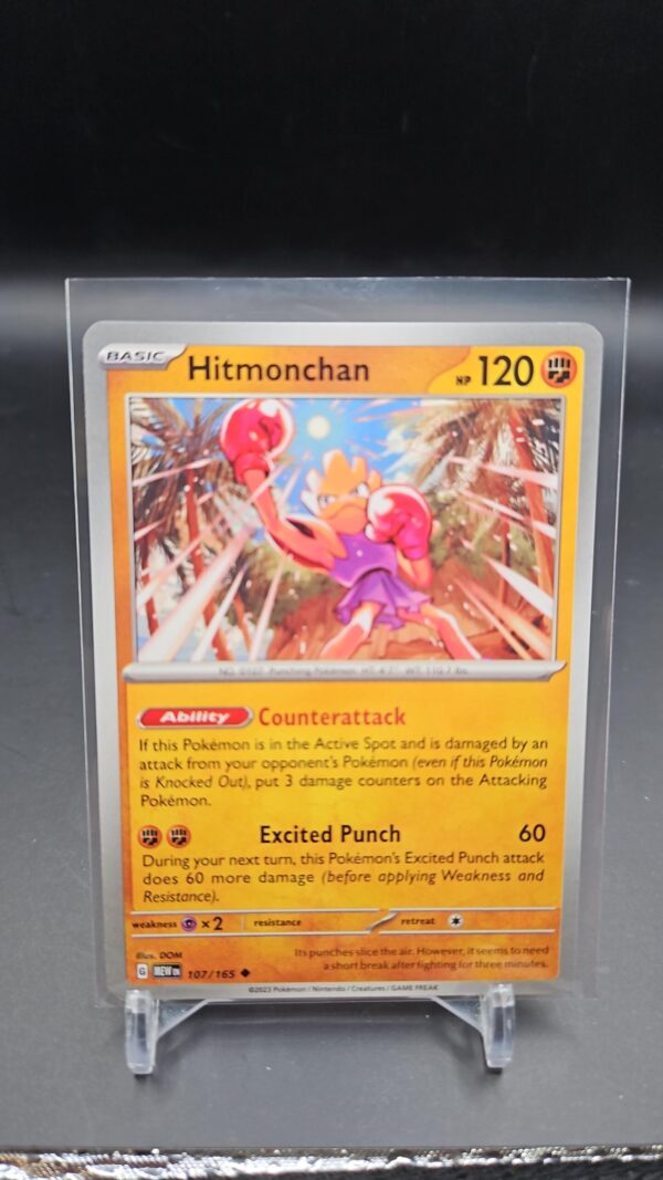 Hitmonchan 107/165 NM / M - 151 Scarlet Violet Pokemon Card