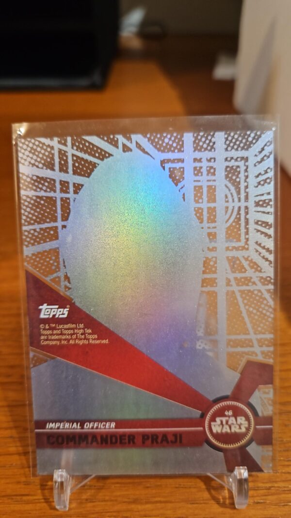2017 Topps Star Wars High Tek Form 1 Pattern 1 Commander Praji #46 - Image 2