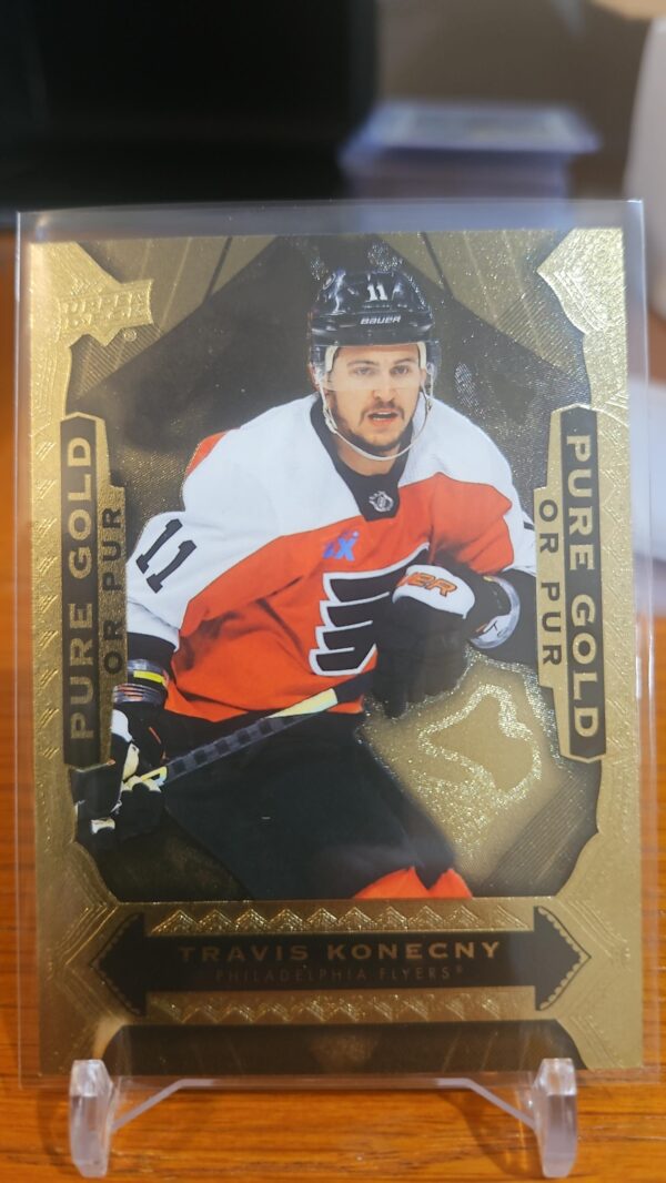 2024-25 UD Tim Hortons PURE GOLD TRAVIS KONECNY # PG-9