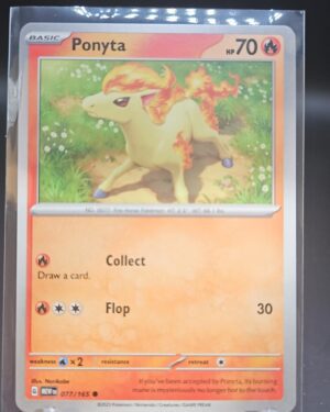 Ponyta 077/165 Common Scarlet and Violet 151 Pokemon TCG