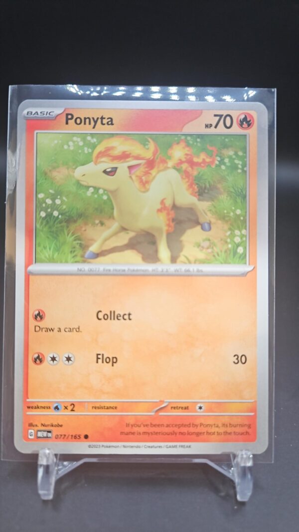 Ponyta 077/165 Common Scarlet and Violet 151 Pokemon TCG