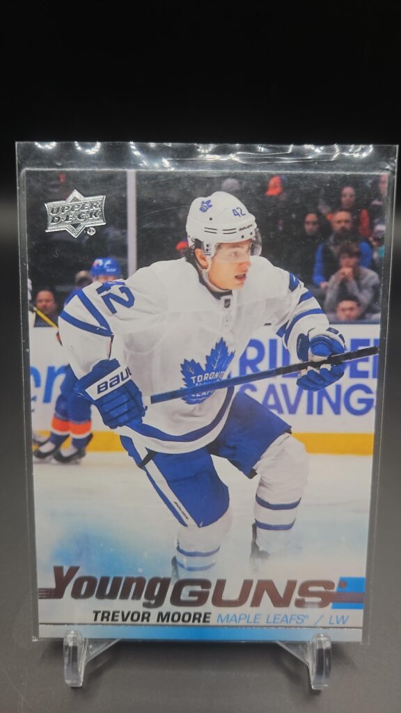 2019-20 Upper Deck Series 2 Young Guns Rookie #485 Trevor Moore card.