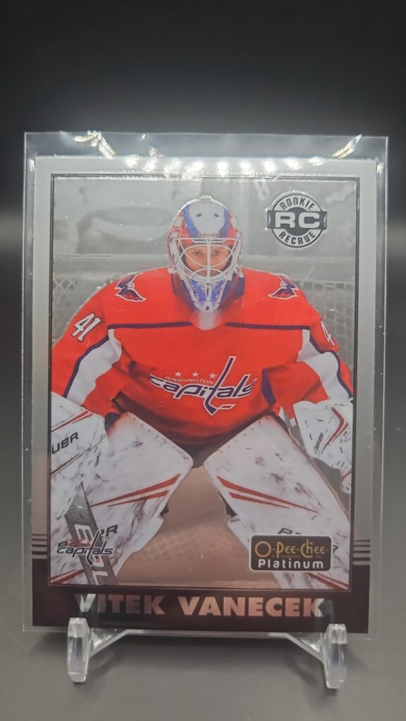 2020-21 O-Pee-Chee Platinum Marquee Rookies Vitek Vanecek #R-82 Card