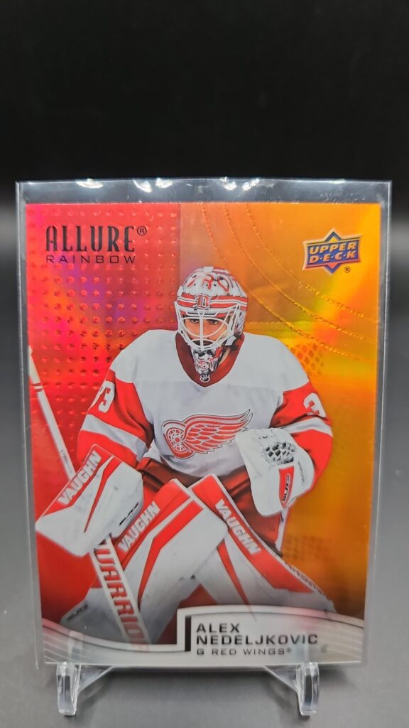 Alex Nedeljkovic 2021-22 Upper Deck Allure Rainbow Red/Orange #R58 card