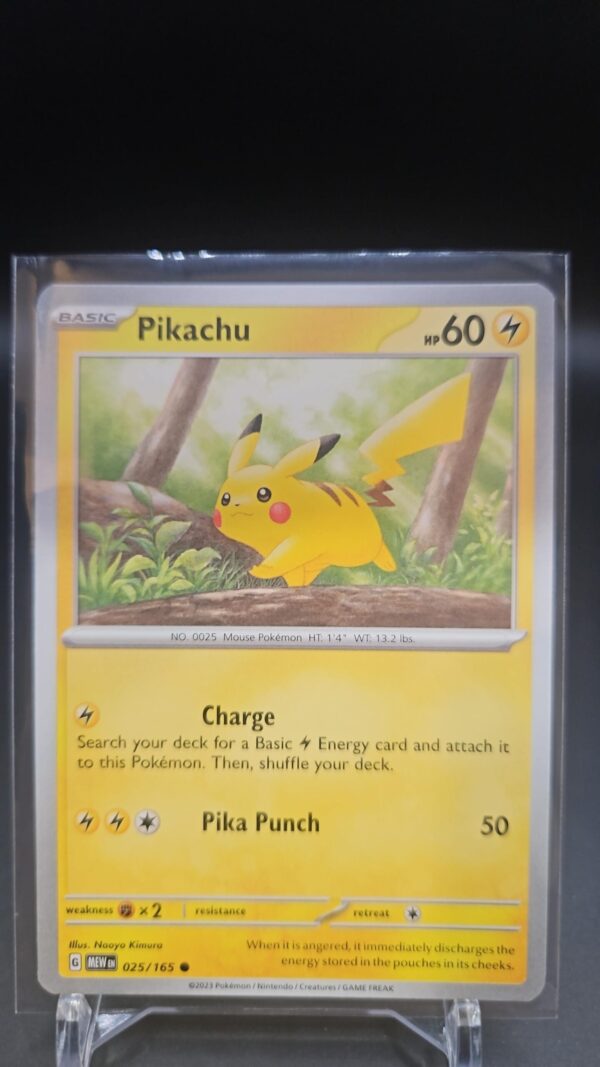 Pokemon Pikachu Scarlet & Violet 151 Common English 025/165 NM