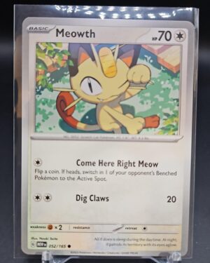 Meowth 052/165 NM - Scarlet and Violet 151 Pokemon TCG