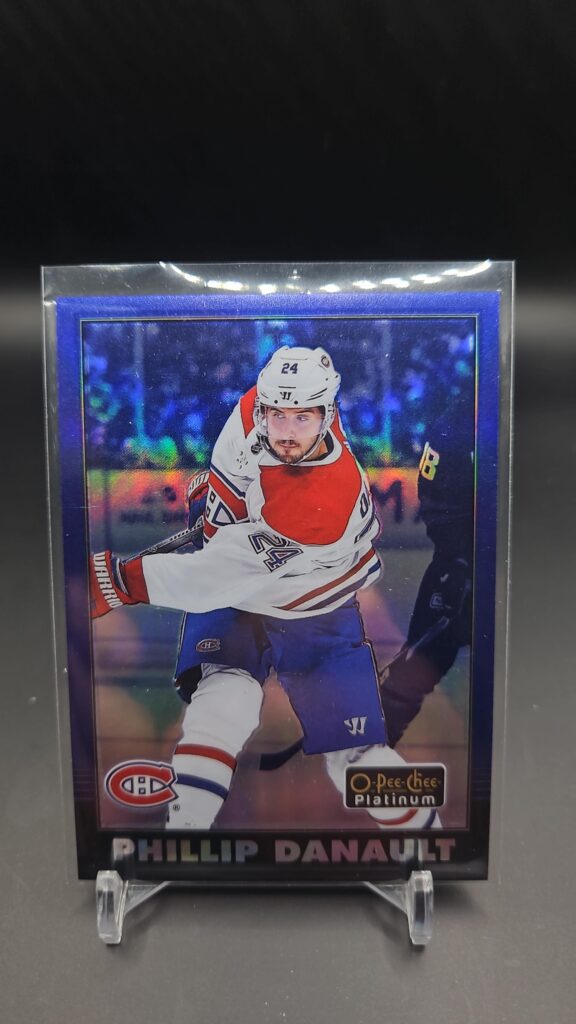2020-21 O-Pee-Chee Platinum Retro Blue Rainbow Phillip Danault #R-45 Card