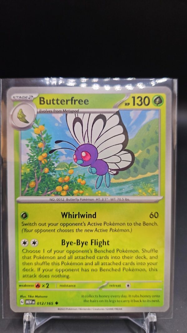 Butterfree 012/165 Scarlet & Violet 151 Pokemon TCG: English