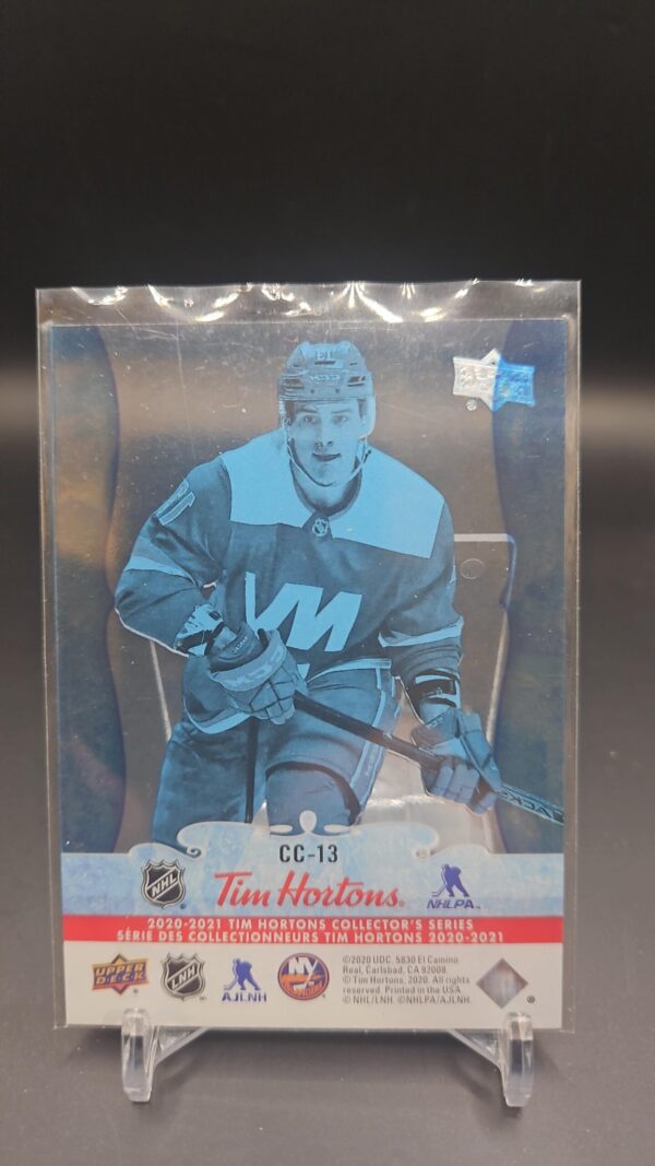2020-21 Upper Deck Tim Hortons Clear Cut Phenoms #CC-13 Mathew Barzal - New York - Image 2