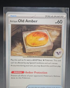 Antique Old Amber 154/165 Scarlet & Violet 151 Pokemon tcg Eng