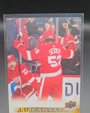 Moritz Seider 2022-23 Upper Deck Series 1 UD Canvas #C32 rookie card
