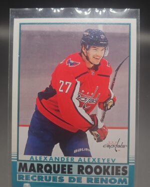 2020-21 O-Pee-Chee Retro Marquee Rookies Alexander Alexeyev #639 Card
