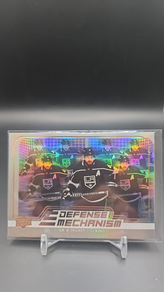 2022-23 Upper Deck Series 1 Defense Mechanism Drew Doughty #DM-7, Kings card, Defense Mechanism insert, Upper Deck hockey