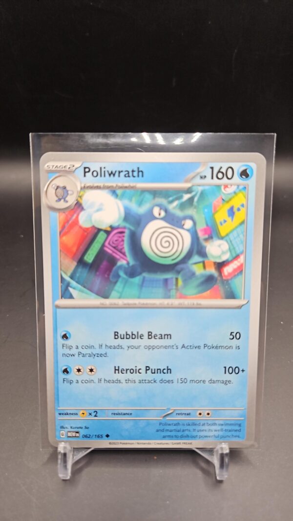 Poliwrath 062/165 Uncommon Scarlet and Violet 151 Pokemon TCG