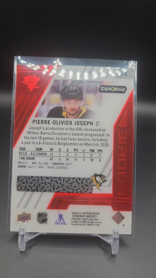 2020-21 Synergy Red Bounty #Pierre-Olivier Joseph # 114 - Image 2