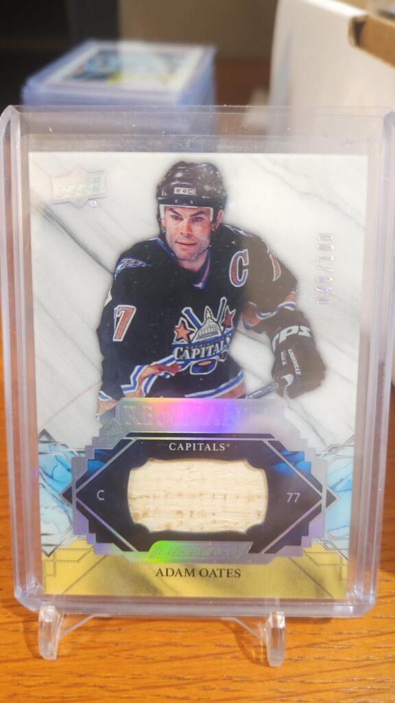 2019-20 Upper Deck Engrained Remnants #R-OA Adam Oates /100 – Washington Capitals