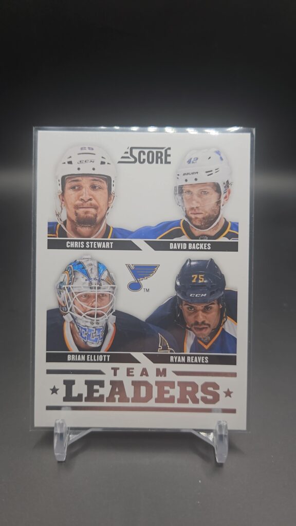 2013 Score #575 Blues Team Leaders Elliott Stewart Backes Reaves Card