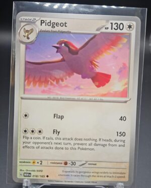 Pidgeot 018/165 Scarlet & Violet 151 Non Holo Pokémon TCG
