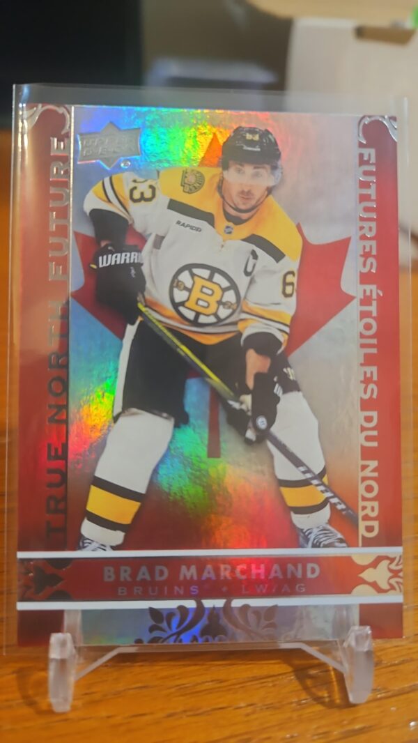 2024-25 TIM HORTONS #TN-3 BRAD MARCHAND BOSTON BRUINS TRUE NORTH FUTURE